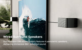 500W Sound Bar for TV with 6.5" Subwoofer&4 Wired Surround Speakers