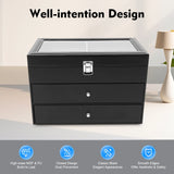 6/12/20/24/30Slots Large-capacity Watches and Glasses Display Box  Suitable for Hold Glasses Watches Jewelry Rings