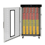 1700W Commercial Food Dehydrator 20 Stainless Steel Trays, Large Machine Capacity Food Dryer