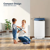 Portable washing machine for apartments, camping, RVs, dorms: 7.7lbs capacity, compact full-automatic