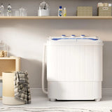Apartment/Dorm/RV Use, Plastic, White+Blue, 17.6Lbs Compact Energy-Saving Portable