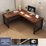 L-Shaped Corner Computer Heavy Duty Steel Frame Home Office