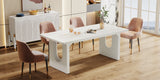 Tribesigns Modern Dining Table for 6 to 8 People, 71" Large Kitchen Dining Table with Wood