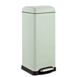 8 Gallon Step Trash Can, Square Fingerprint-Proof Garage