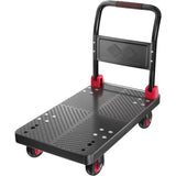 Foldable Platform Truck Push Cart Dolly with 1000LB Capacity 36x24Inch Large Size