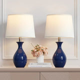 Table Lamp Set of 2, Classic Small Lamp Nightstand Lamp for Bedroom Living