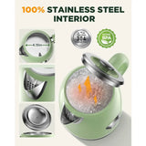 Electric Kettle 1.8L with Temperature Gauge, 1500W ast Boiling Electric Tea Kettle