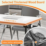 Folding Conference Table Bussiness Conference Room Tables with FlipTop Design amp Silent Wheels Portable