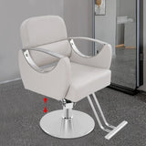 Salon Chairs for Hair Stylist 360 Degree Rotating Hydraulic Pump Barber Chair Adjustable Hair for