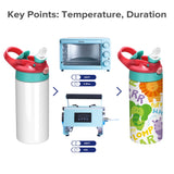 12/30 Pack 12oz Sublimation Kids Tumblers,with Silicone Sleeve & Shrink Wrap