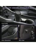 Car Trash Can With Press Type Lid Cup Holder Mount Leakproof ABS Garbage Bin