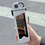 1pc, square water bottle, 12oz （350ml）， leak proof water cup