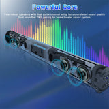 Sound Bar TV Sound System Bluetooth Speaker Wireless Subwoofer Bass Home Theater Rechargeable