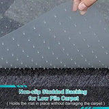 Office Chair Mat for Carpets Clear Desk Floor Mat for Low Flat and No Pile Carpeted Floors