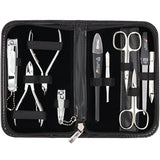 brand quality 10 Pcs manicure pedicure grooming kit set for professional finger toe nail care scissors