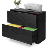 35.5 Wide Office Lateral File Cabinet, Adjustable Shelves for A4/Letter/Legal,
