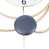 Large Modern Metal Wall Clocks with Swing Pendulum for Kitchen, Living Room