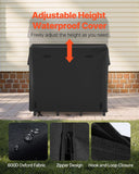 Firewood Rack With Waterproof Cover, 4 Ft Outdoor Firewood Holder, 1/4 Cord Storage