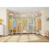 Extra Large Heavy Duty Clothes Rack Freestanding Metal Wardrobe Closet