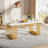 Tribesigns 63-Inch Rectangular Dining Table for 4 to 6, Modern Kitchen Table