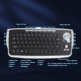 Mini 2.4G Wilreless Keyboard Trackball Keyboard for Laptop
