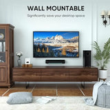 Sound Bars for TV with Subwoofer, 2.1 Deep Bass Small Soundbar Monitor