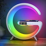 Smart Wireless Charging Alarm Clock with Bluetooth Speaker App Controlled Bedside Lamp Table Light and Night Light Bedroom Home
