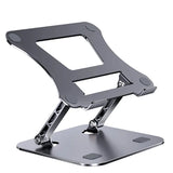 Laptop Stand Adjustable Aluminum Alloy Notebook Tablet Stand Up to 17 Inch Laptop