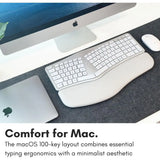 Ergonomic Wireless Split Keyboard with Backlit 100-Key Layout for Carpal