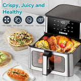 10.2 QT 1700W Large Ccity Air Fryer Oilless Healthy Cooker with 10 Preset Functions