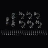 Crystal Candle Holder, 7-Arm 14 Inch Crystal Taper Candlestick Candelabra