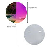 LUVODI Full-Length Rainbow Iridescent Wall Mirror Aesthetic Glass for Bedroom