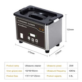 US 110V Portable Ultrasonic Cleaner, Stainless Steel Sonic Cleaning Machine for Jewelry, Eyeglasses,