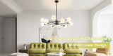 8/12/16 Light Sputnik Chandelier Mid Century Modern Chandelier Height Adjustable