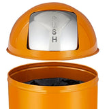 17 Gal / 65L Push Lid Trash Can Commercial Grade Brushed Stainless Steel for Outdoor/Kitchen,Home