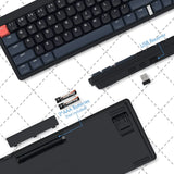 AKL680 Mechanical Keyboard, Wireless Keyboard, Color Match Ultra-Thin Gaming Keyboard
