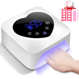 UV LED Nail Lamp Cordless 72W Portable Nail Dryer Light Rechargeable UV Light for Gel Nails Polish/AcrylicFast