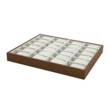 24 Slot Watch Box Organizer with Removable Pillows for Men Women, Home