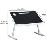 Height Angle Adjustable Laptop Bed Stand, Portable Lap Desk with Foldable Legs, Foldable Lap Tablet Table for Sofa Couch