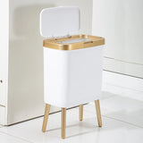 Luxury Large Capacity Trash Can Gold Luxury Trash Can High push Plastic Kitchen Trash Can with Lid Bathroom Trash Can
