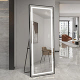 Full Length Mirror with LED Lighting Vertical Wall Decor Mirror for Bedroom
