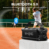 W-KING D8 Bluetooth Speaker, 50W RMS IPX6 Waterproof Loud Speakers Bluetooth Wireless, Large Outdoor Portable Party Box for Home,