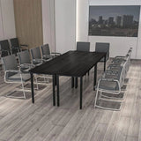 Conference Tables 8ft Office Computer Desk for Meeting Room Study Writing Printer Podcast Table for 4-8 People