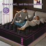 12"Gel Memory Foam Hybrid Pocket Spring Mattress Twin Full Queen King