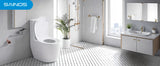 Sainos Duroplast Wc sitz mit absenkautomatik Toilettendeckel mit Soft-Close Toilettensitz
