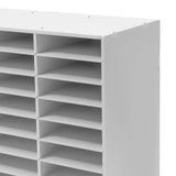 36 Compartment Literature Organizer, Rounded Corners Storage Cabinet,for Files
