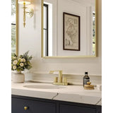 Bathroom Faucets Waterfall Bathroom Sink Faucet Stainless Steel with Pop up Sink Drain Stopper Supply Hos