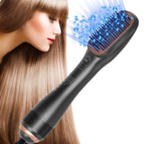 3-In-1 Hot  Air Brush Overheating Protection Negative Ion Hair Straightener Fast Heating Light weight