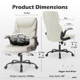 JHK Ergonomic PU Leather Padded Armrest Living Room Rocking Gaming Chair Swivel Wheel