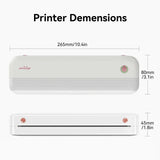PeriPage P40 Portable Thermal Printer Wireless Inkless Mobile Printer For Travel Office School Home